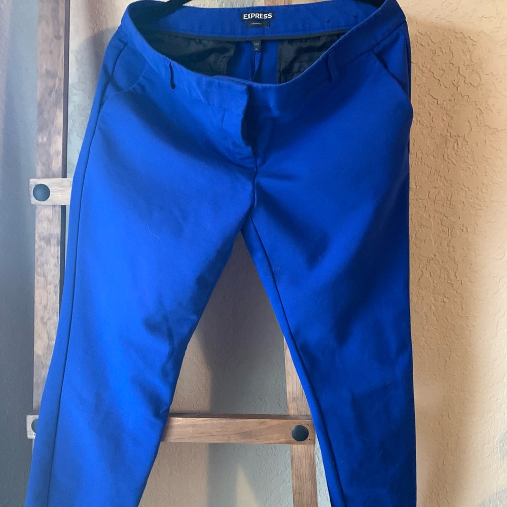 Express cobalt blue columnist ankle 8r